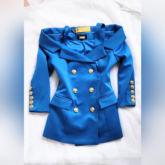 Anthropologie Jackets & Blazers - NWT!Alexia Admor Anthropologie Women's Double Breasted Gold Button Jacke…